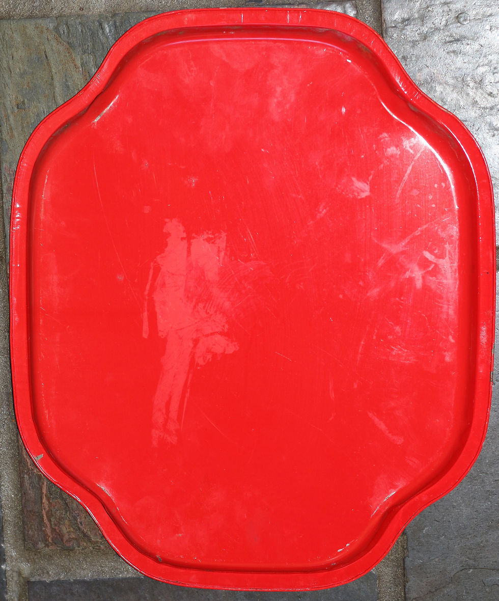 Miniature : Preloved Metal Typhoo Traditional Tea Tray, Advertising Tray