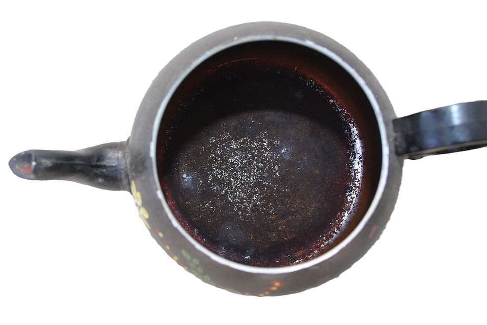 Miniatura: Preloved Vintage Metal Teapot, Folkart Teapot