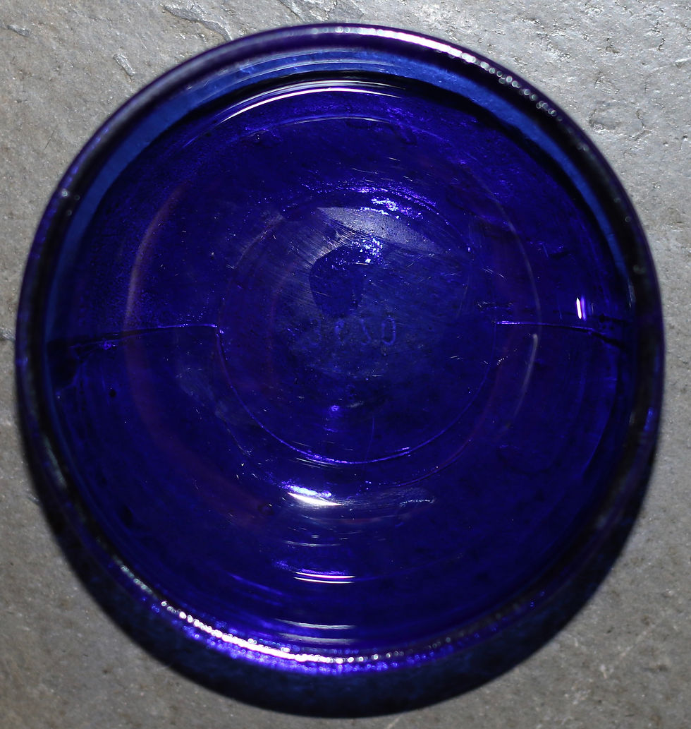 Thumbnail: Preloved Vintage Metal and Glass Trinket Bowl, Chrome Lotus Bowl