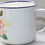 Miniature : Preloved Floral Enamelware Mug, Floral Enamel Mug