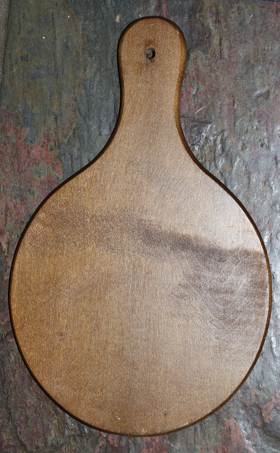 Miniaturbild: Preloved vintage hand-painted wooden cutting board or trivet