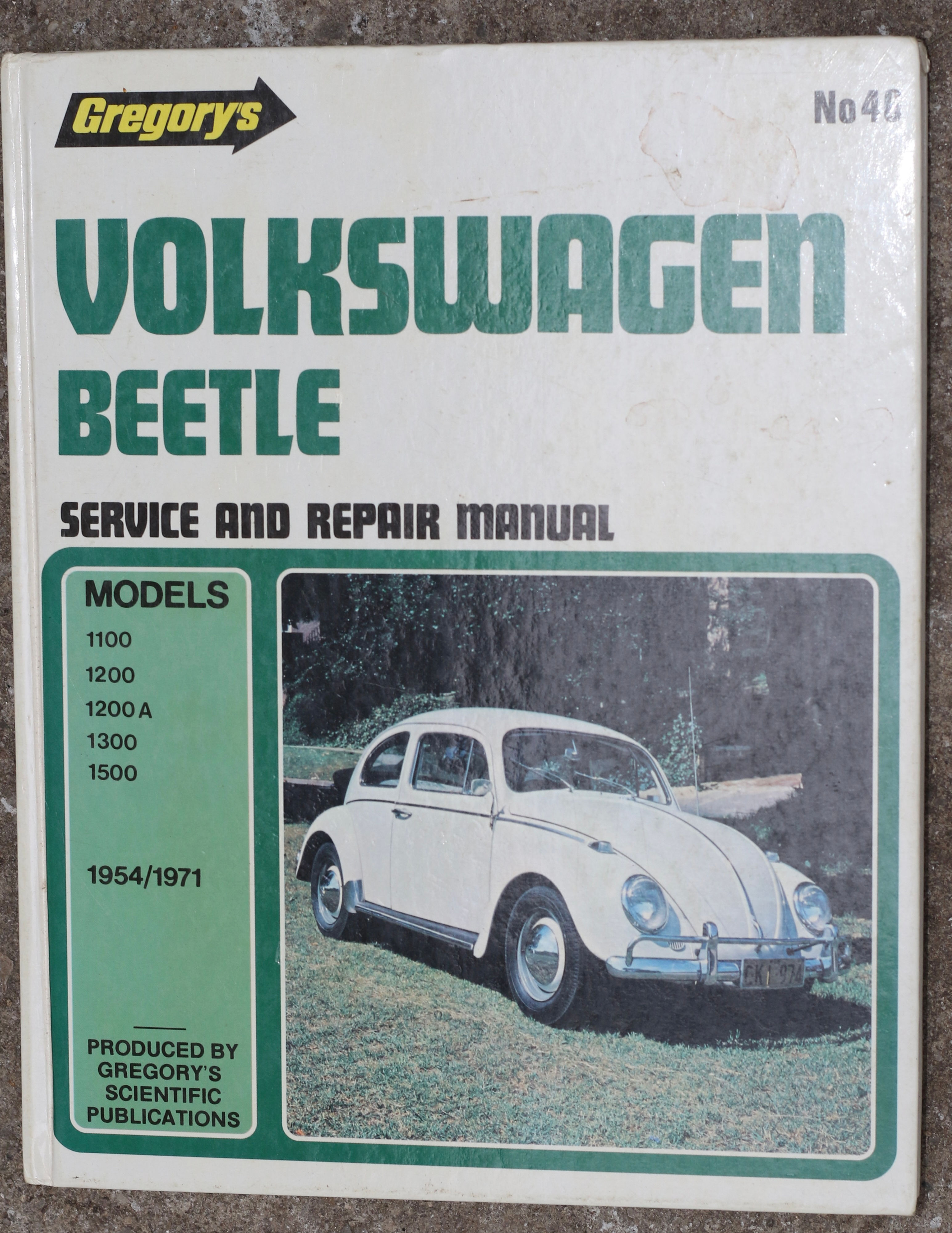 Volkswagen Car Repair Manual No. 46 Volkswagen Beetles 1954-1971