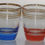Miniaturbild: Preloved Shotglass, Set of 4 French Shot Glasses, Coloured Shot Glasses