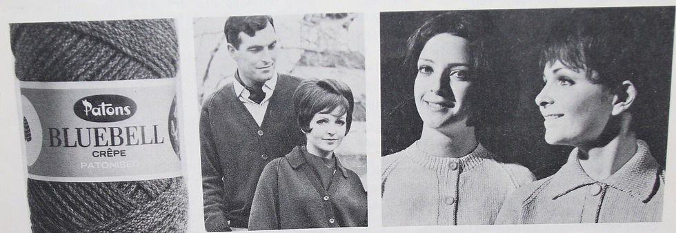 Miniaturbild: Vintage Patons Knitting Book Classic Series 2, Cardigan with raglan sleeves. OO