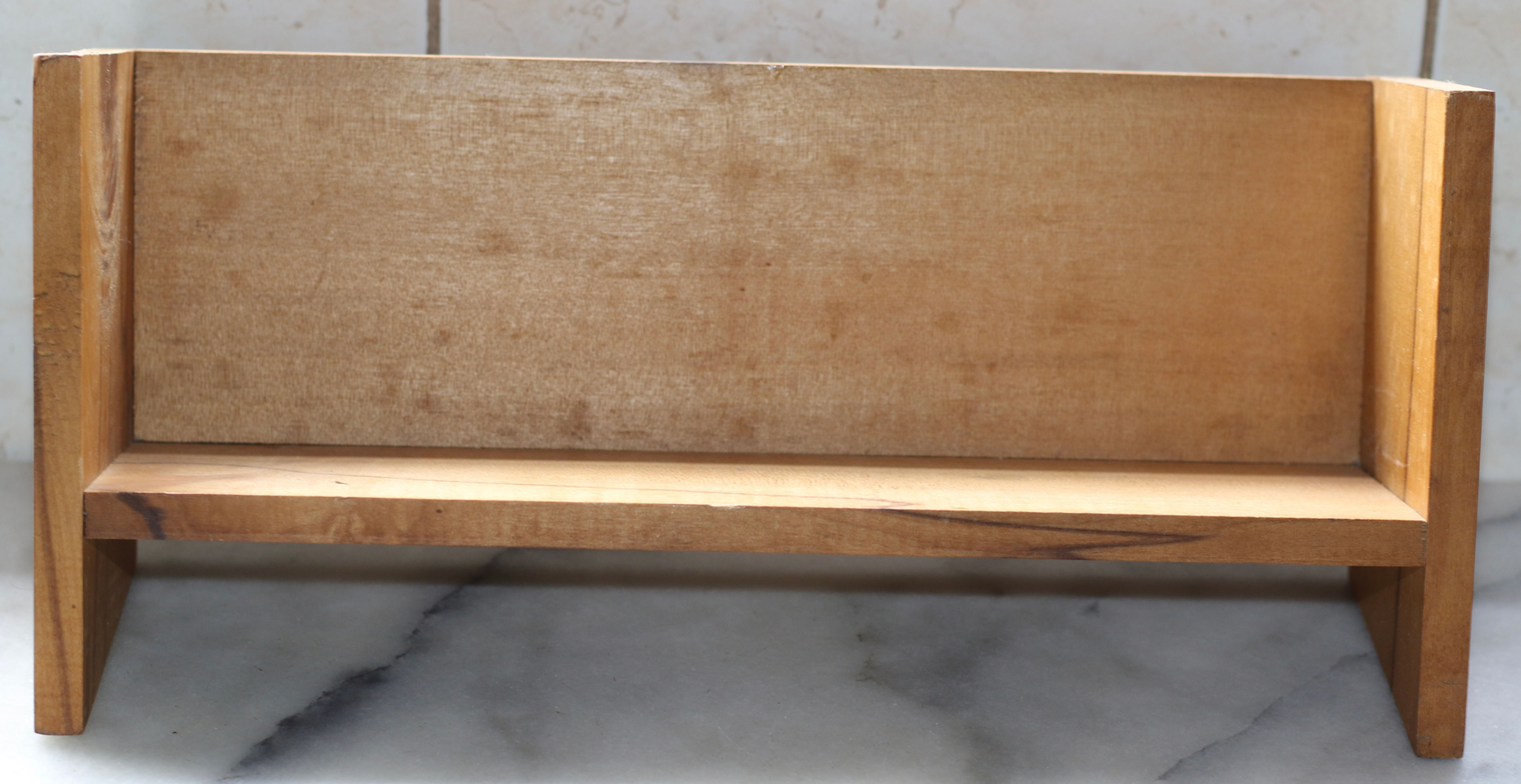 Preloved Small Wooden Shelf, Benchtop Wood Shelf