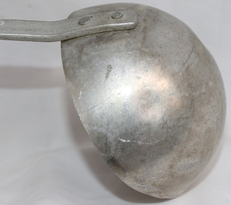 Thumbnail: Preloved Metal ladle, Vintage Kitchen Ladle Utensil