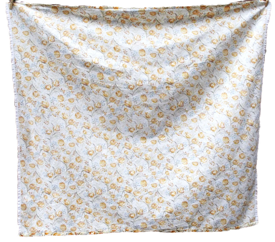 Миниатюра: Preloved Printed Tablecloth, Floral Tablecloth, Flower Tablecloth