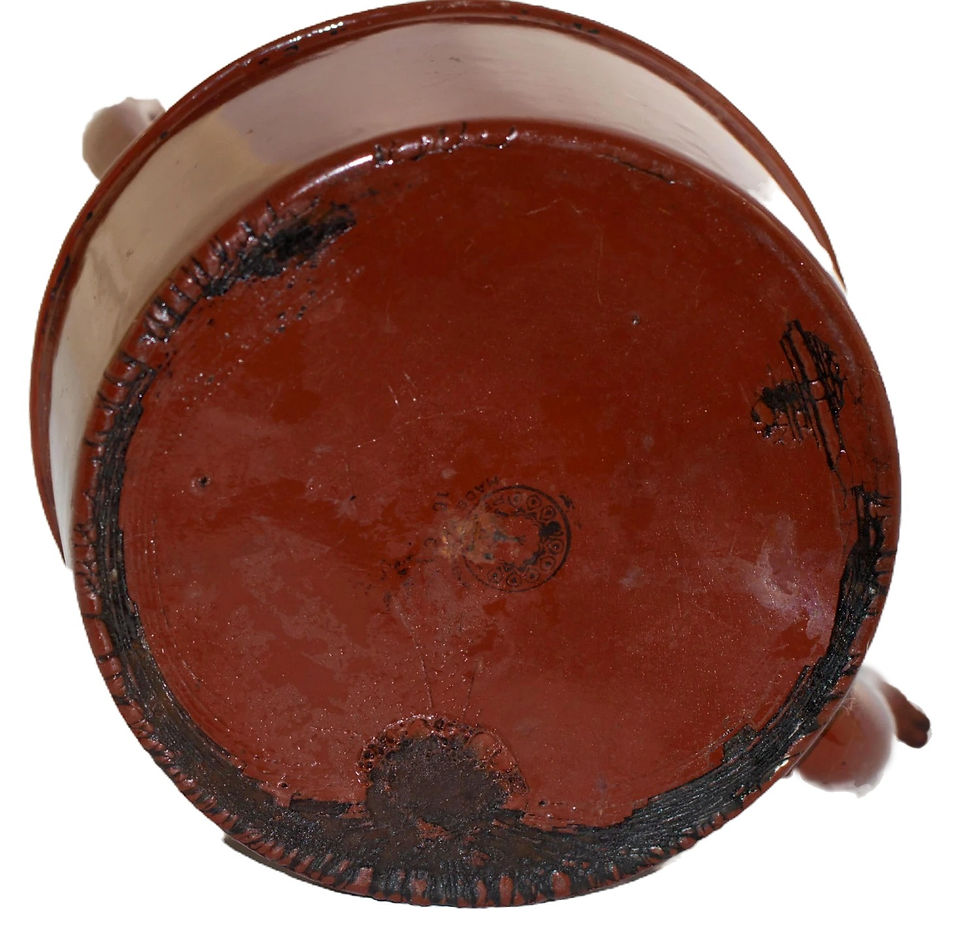 Miniatura: Preloved Vintage Brown enamelware kettle