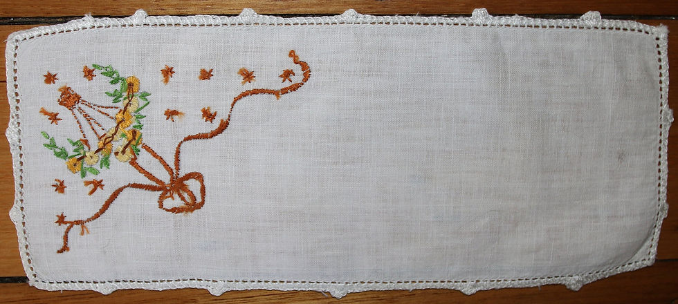 縮圖：Preloved Embroidered Floral Doily