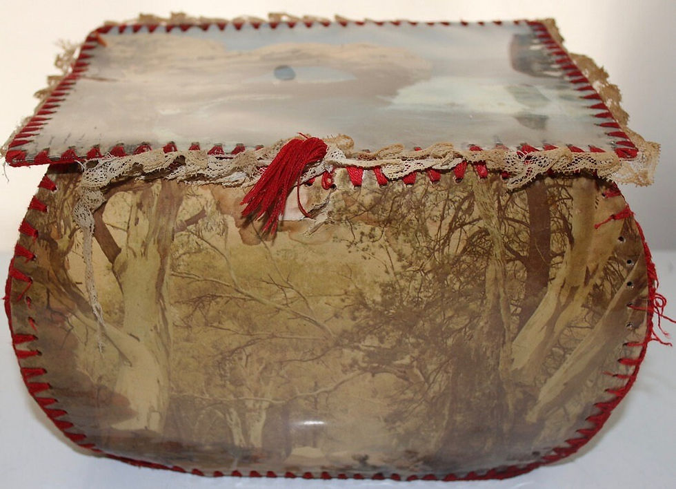 Μικρογραφία: Preloved Vintage Recycled Cards Basket