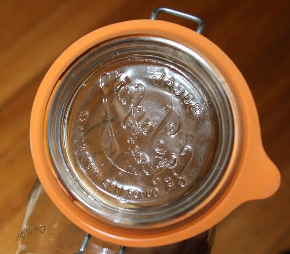 Miniaturbild: Preloved  Le Parfait Glass Canning Bottle , 1 Litre Glass Canning Bottle