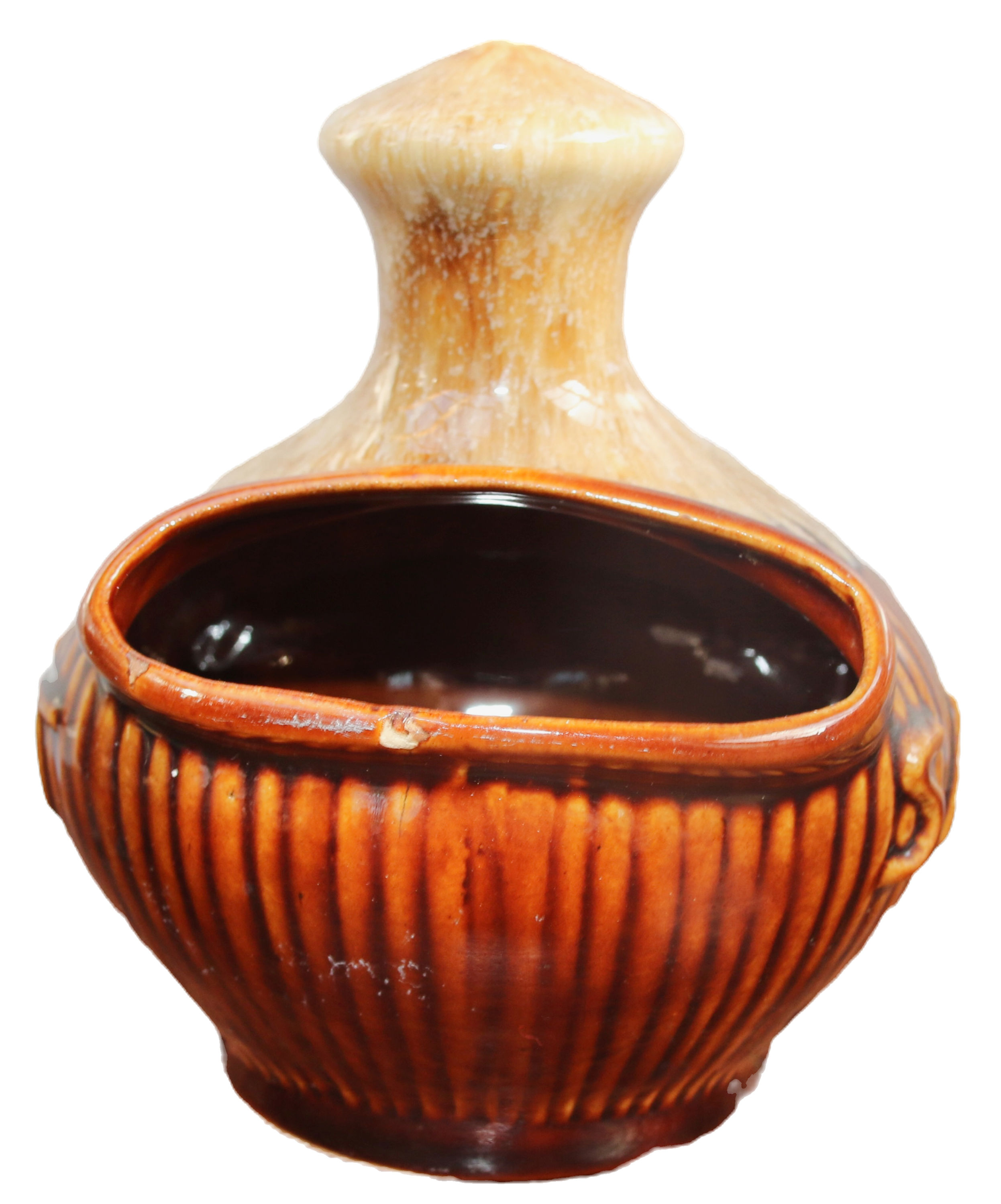 Preloved Vintage Small Salt Pig - Ceramic Salt Pig - Pottery Salt Cellar