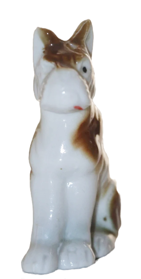 Miniatura: Preloved Vintage Ceramic Dog Salt Shaker, Dog Pepper Shaker