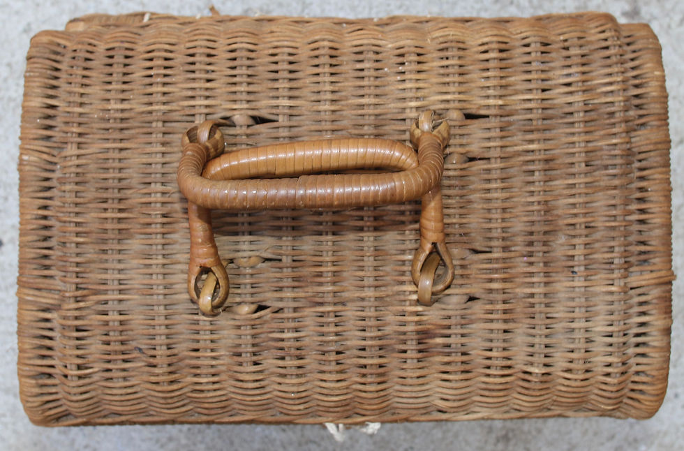 Μικρογραφία: Preloved Cane Basket, Wicker Basket