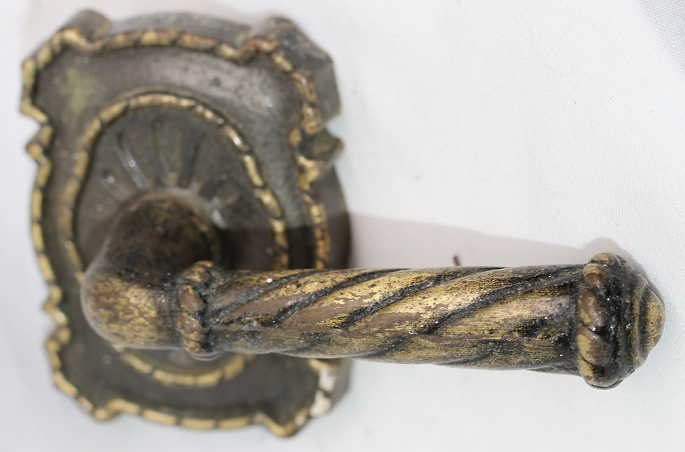 Thumbnail: Preloved Vintage Metal Door Handle Set