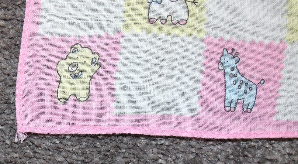Thumbnail: Vintage Child's Animal Handkerchief, Vintage Hanky