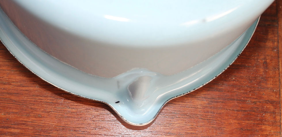 Thumbnail: Preloved Enamelware Saucepan With Large Spout
