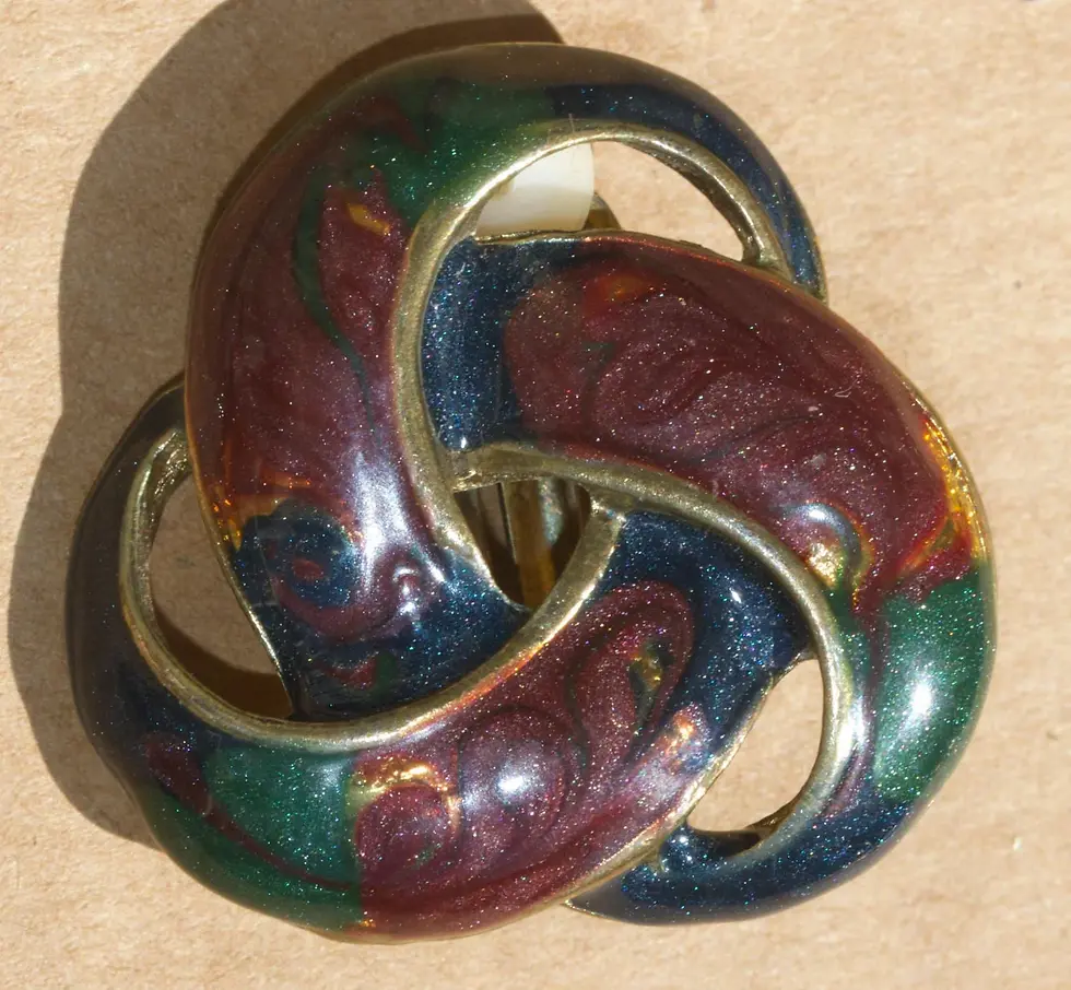 Preloved Clip On Metal Earrings