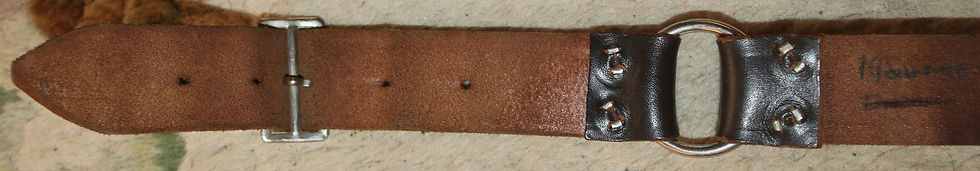 Miniatura: Preloved Vintage Girl Guides Belt Buckle On Leather Belt