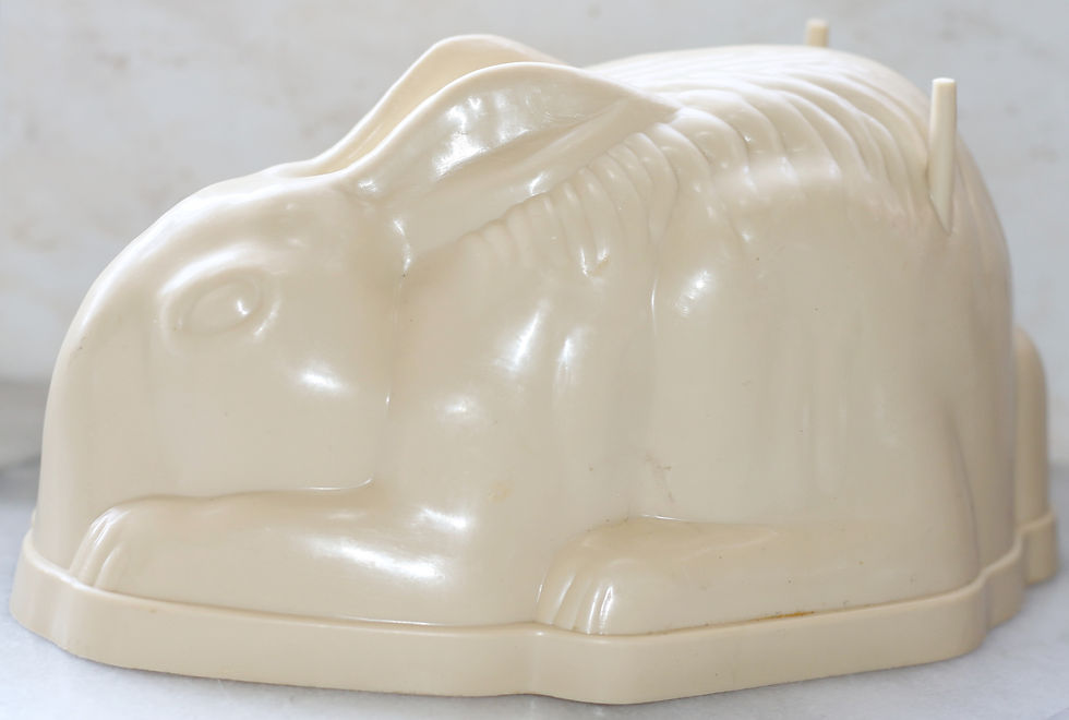 Thumbnail: Preloved Vintage Plastic Rabbit Mold, Plastic Bunny Jelly Mould