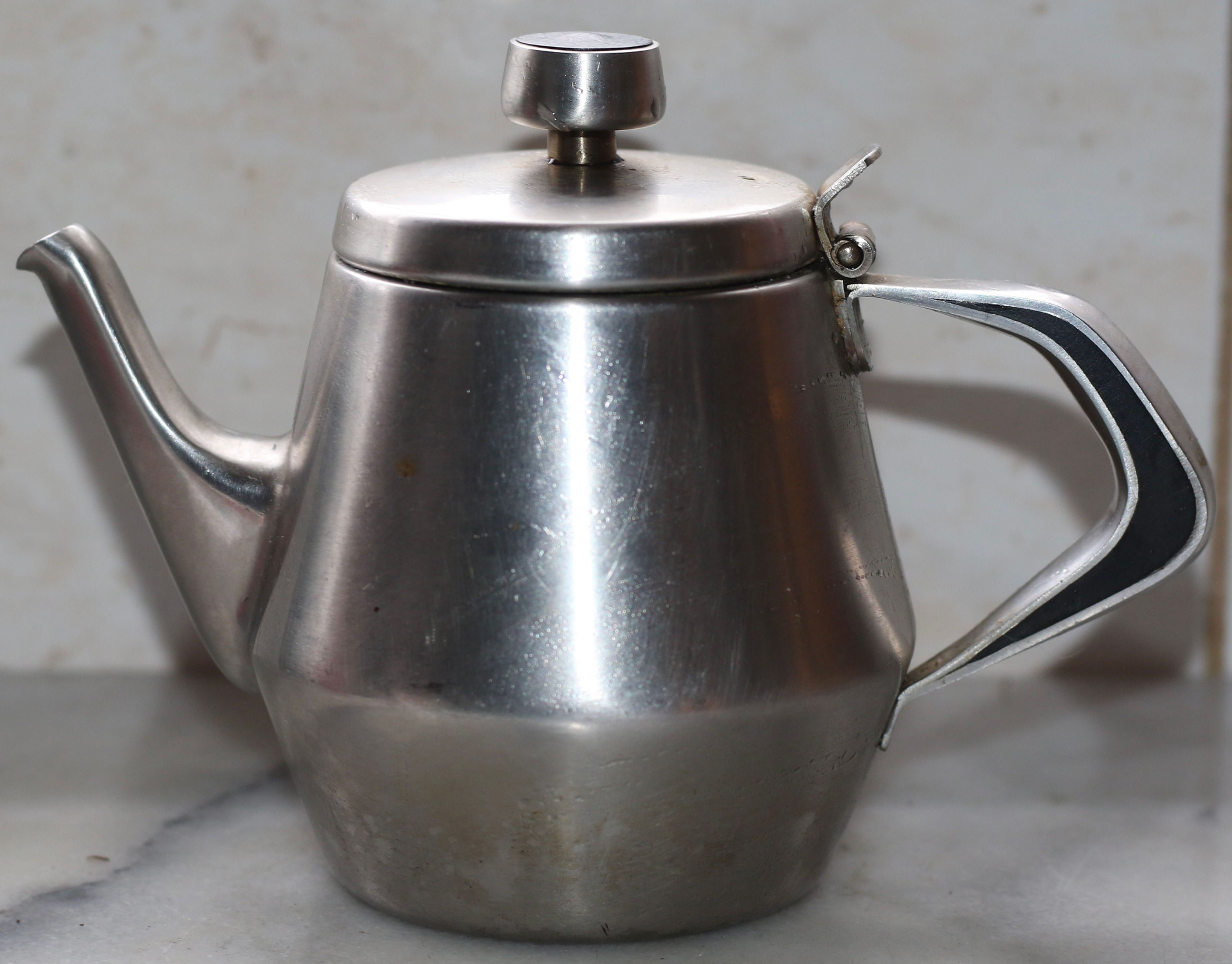 Preloved Vintage 1-2 Cup Teapot, Small Metal Teapot