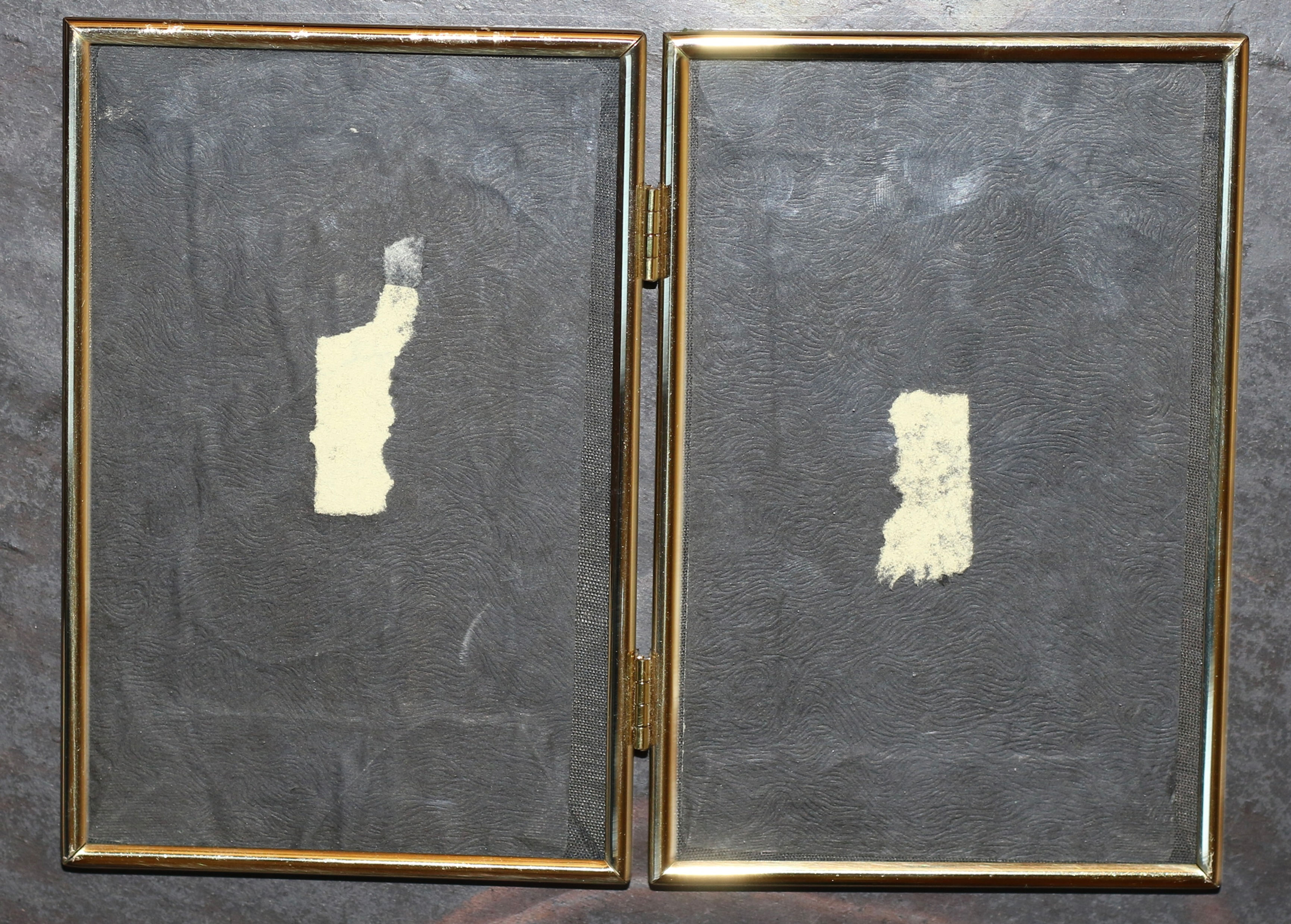 Preloved Folding Brass Picture Frame, Brass Frame