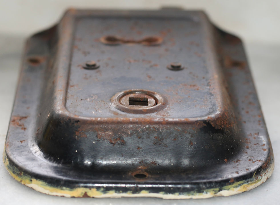 Thumbnail: Preloved Vintage metal door mortice lock, no keys included