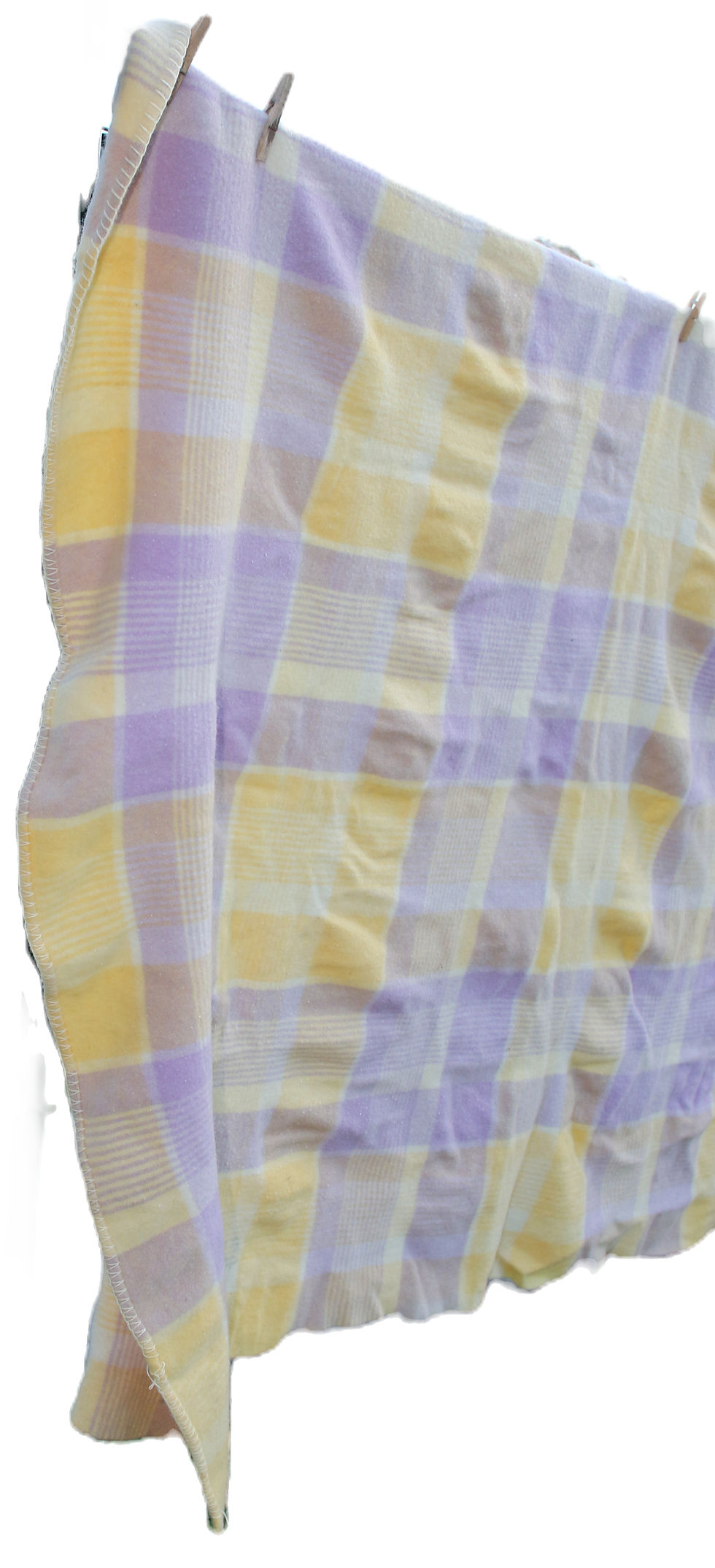 Miniature : Preloved Waverley Edinburgh Quality Pure Lambswool Blanket, Single Bed B