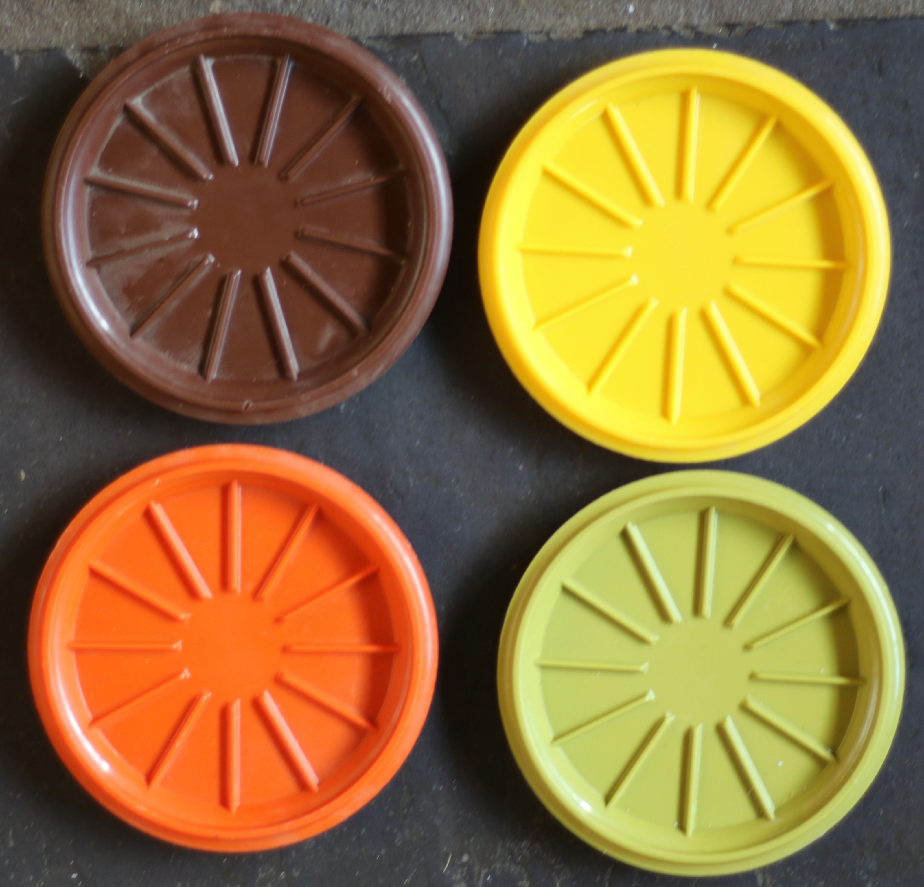 Preloved Set of Tupperware Coasters