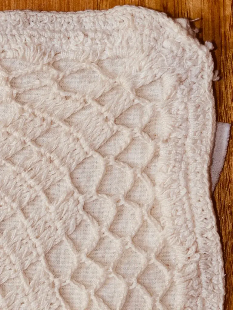 Miniatura: Preloved Laced Crochet Cushion Cover, Laced Cushion Cover