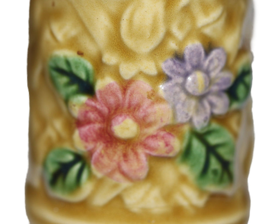 Preloved Ceramic Floral Salt and Pepper Shakers