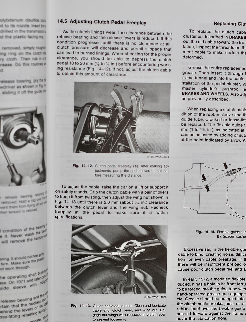 Miniatura: Official service manual for Volkswagen Super Beetle, Beetle, and Karmann Ghia