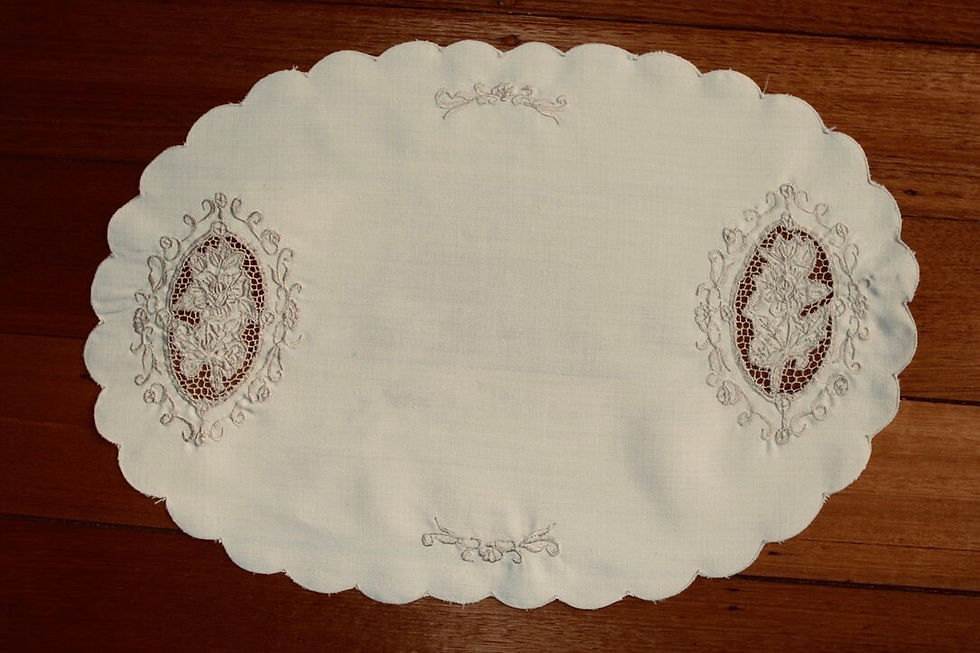 縮圖：Preloved Floral Centrepiece, Floral tablemat