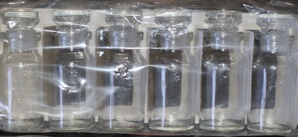 Miniatura: Preloved Vintage Glass Spice Bottles, Set of Six Spice Jars