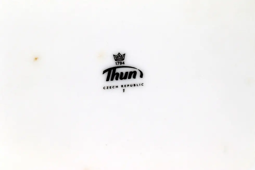 Миниатюра: Preloved Vintage Thun Silver Wedding 25th Anniversary display plate