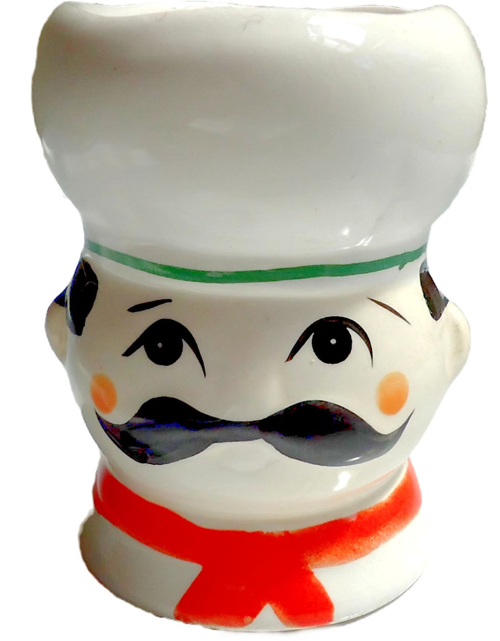 Preloved Ceramic Chef egg cup, Cook Egg Cup