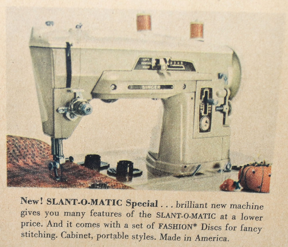 Μικρογραφία: Preloved Singer sewing machine advertisement