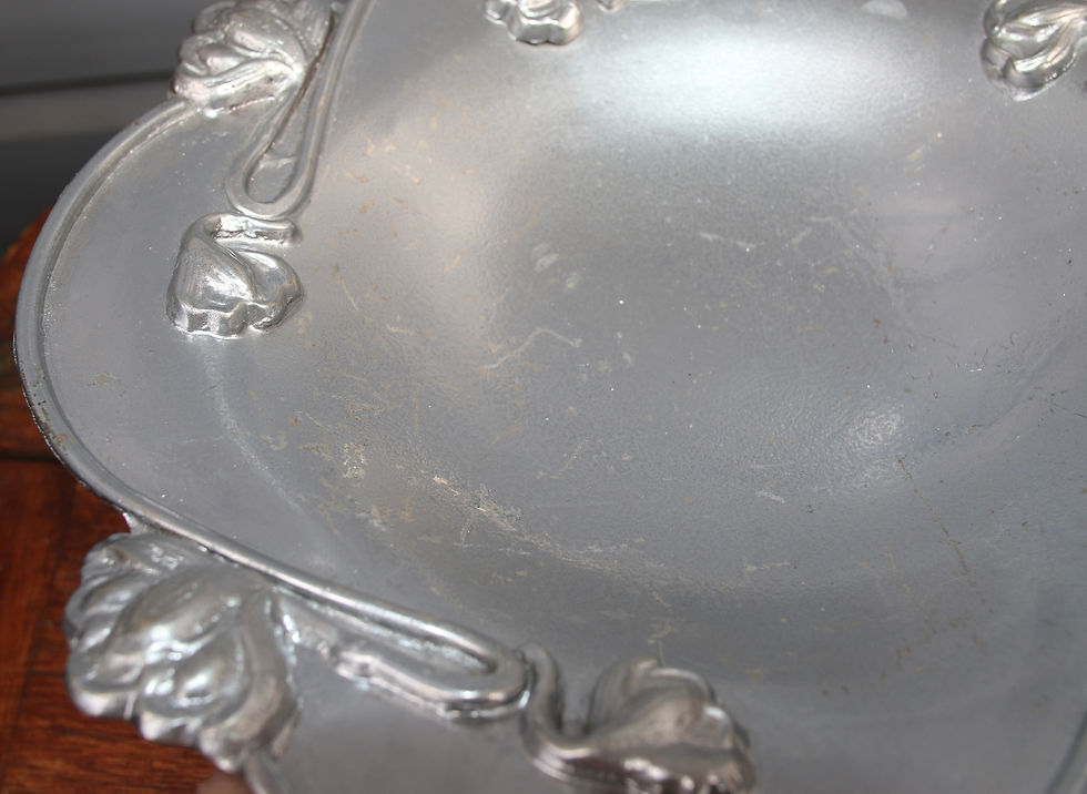 Thumbnail: Preloved Art Nouveau Water Lily Pedestal Bowl