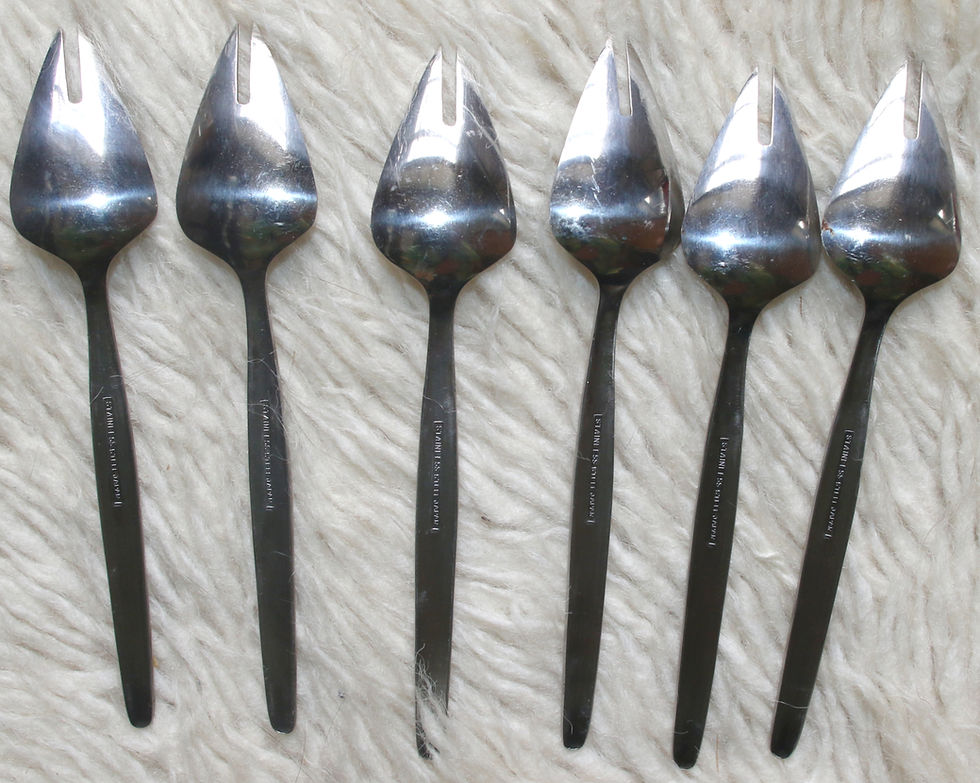 Miniaturbild: Preloved Stainless Steel Splades - set of 6 Splayds