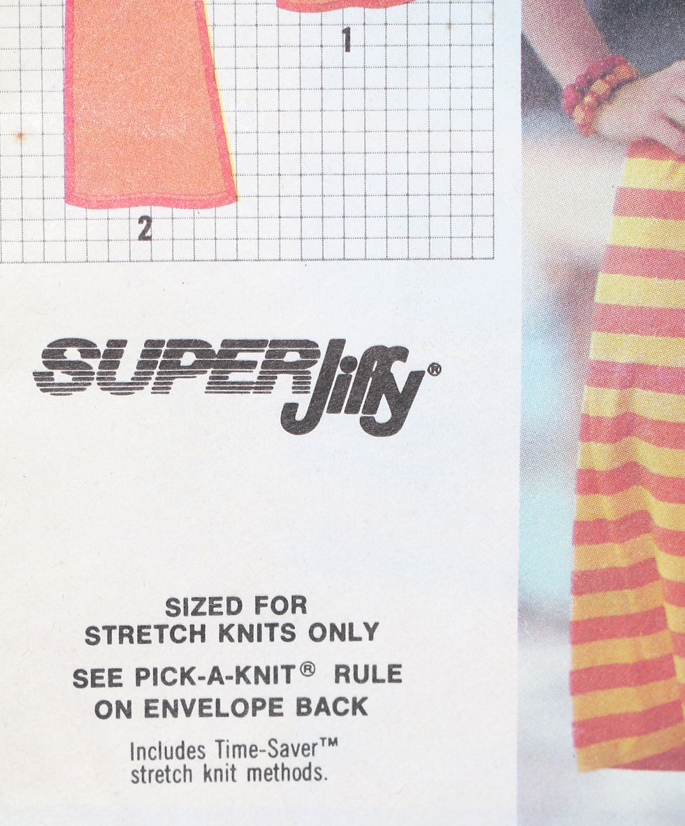 Миниатюра: Vintage Simplicity 9537 sewing pattern super jiffy one-shoulder pullover dress