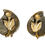 Miniatura: Preloved Vintage Pair of Screw-On Metal Earrings