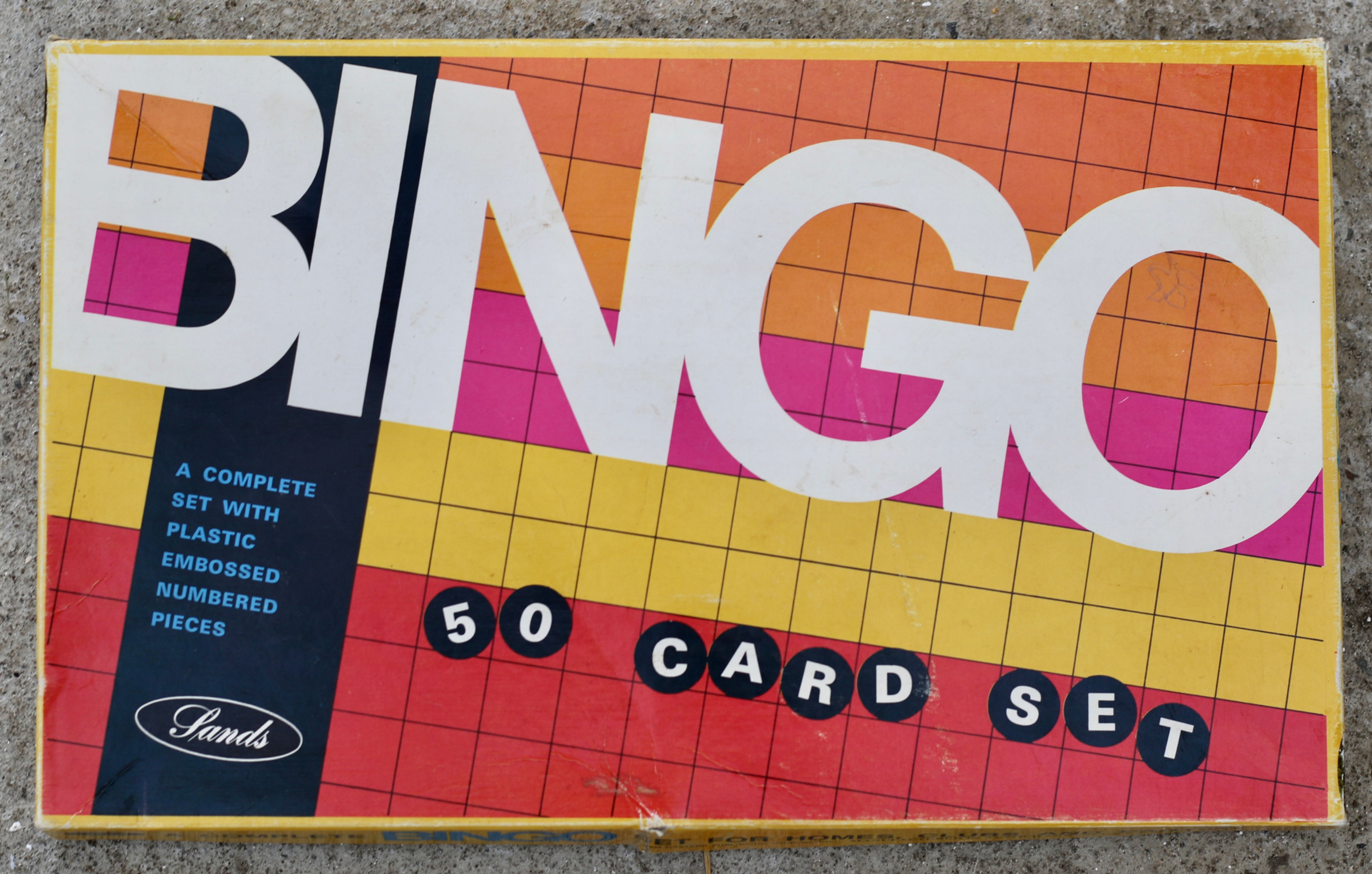 Preloved Vintage John Sands Bingo game set