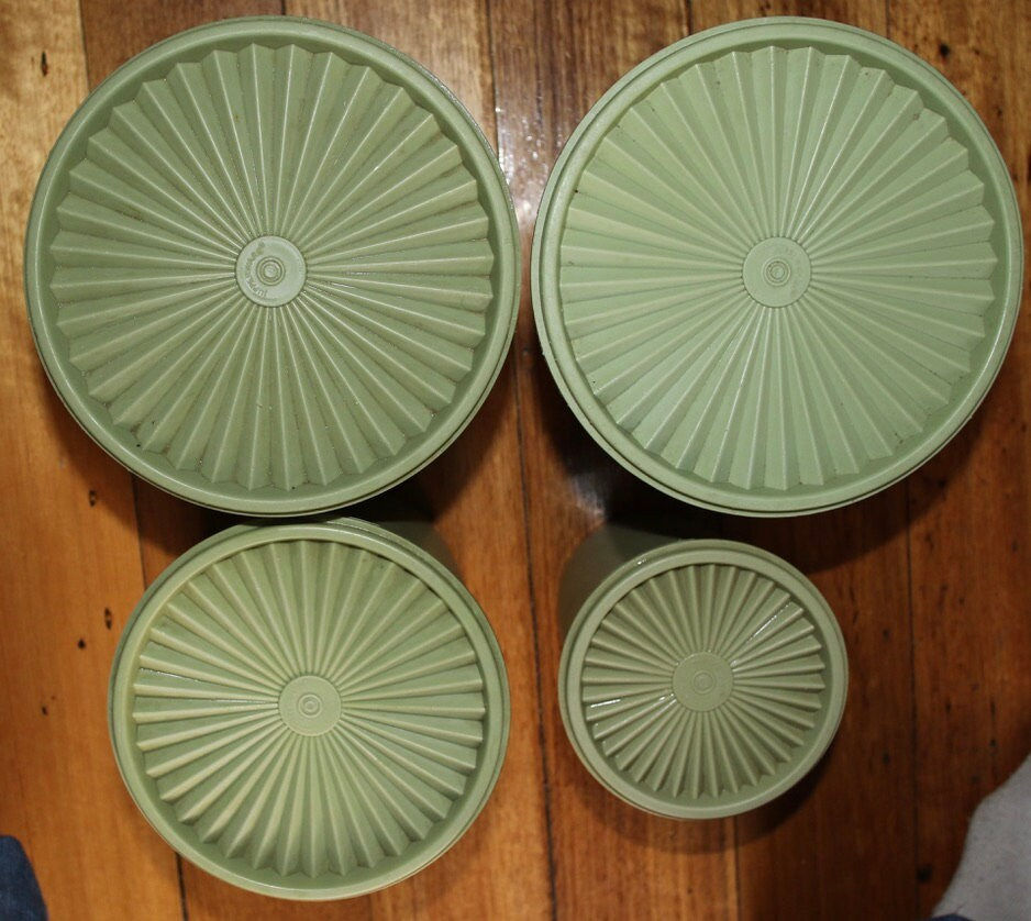 Miniaturbild: Preloved Set of four Tupperware canisters, Tupperware Container