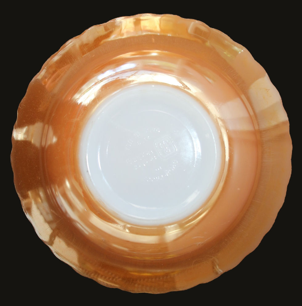 Μικρογραφία: Preloved Anchor Hocking Serving Bowl, Anchor Hocking Peach Lustre Bowl