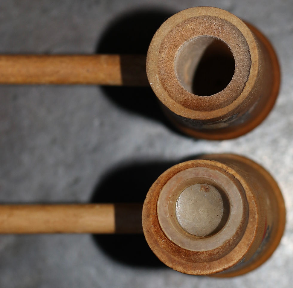 Μικρογραφία: Preloved Retro Wooden Pipe Salt and Pepper Shakers