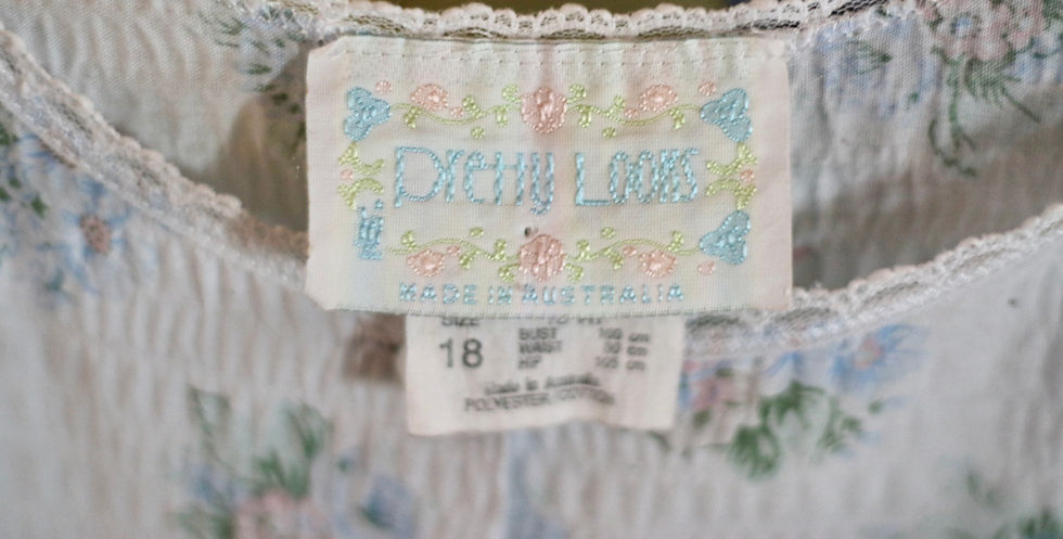 Miniatura: Preloved Vintage size 18 Polyester/Cotton Pretty Looks Nightie Vintage Sleepwear