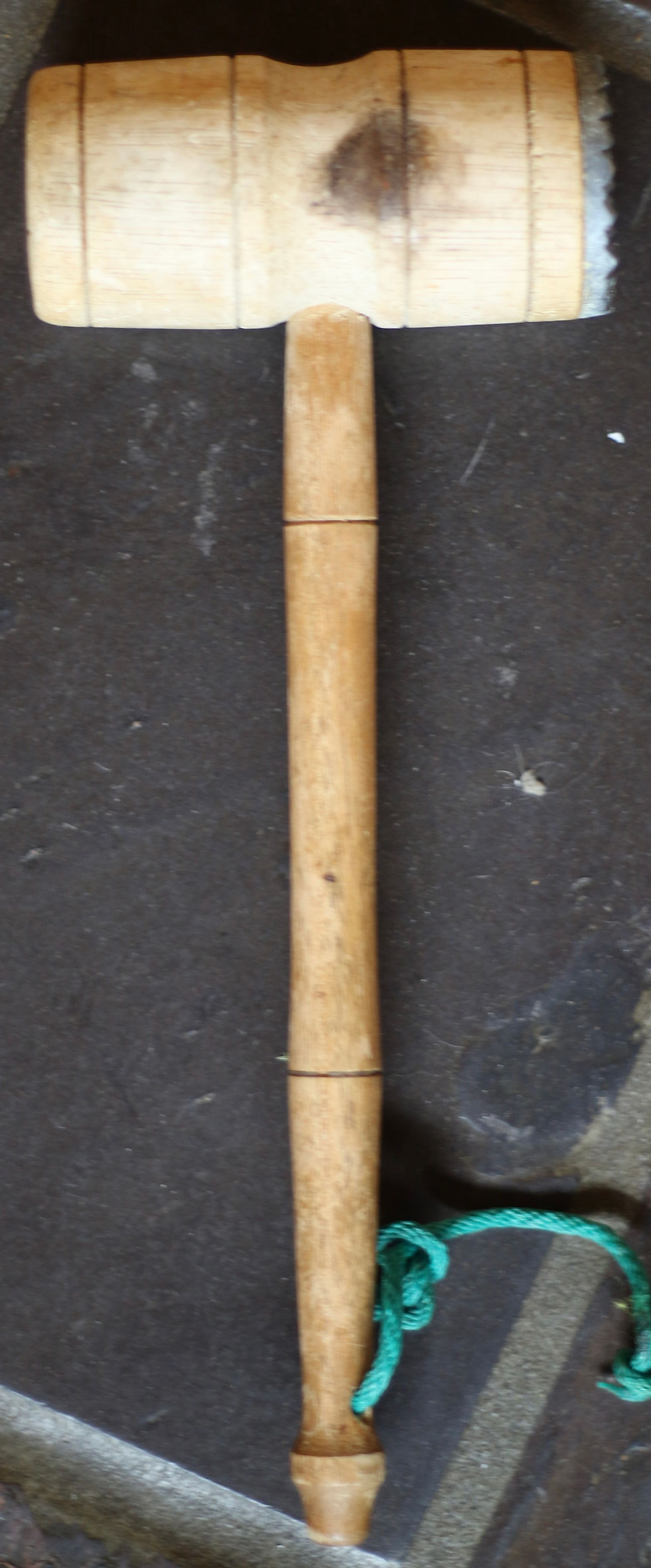 Miniatura: Preloved Vintage Wooden Meat Tenderiser, Wood Meat Hammer Mallet