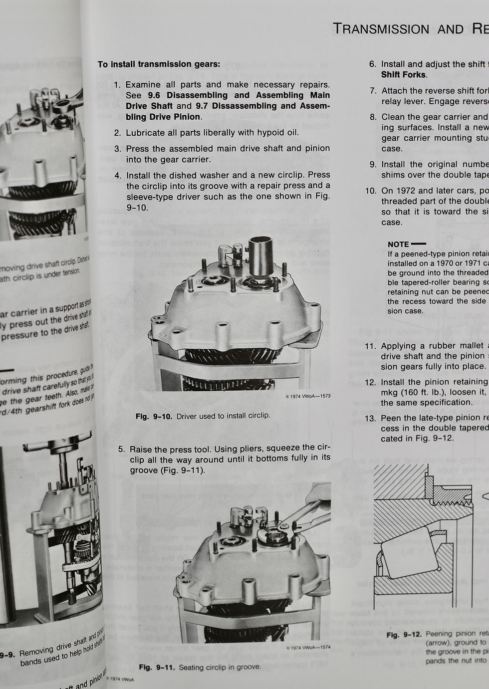 Thumbnail: Official service manual for Volkswagen Super Beetle, Beetle, and Karmann Ghia