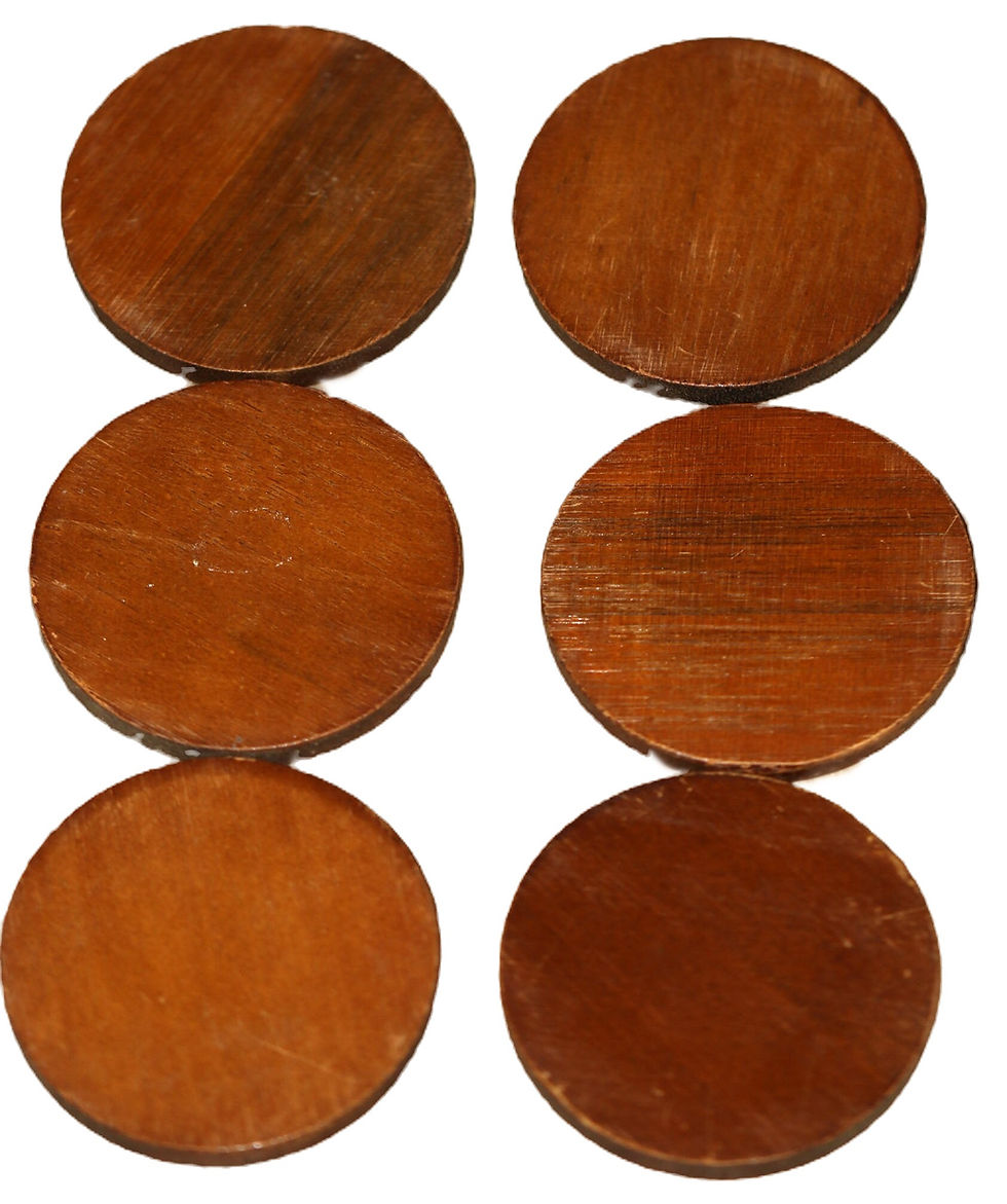Miniaturbild: Preloved Wooden and cork coasters in holder