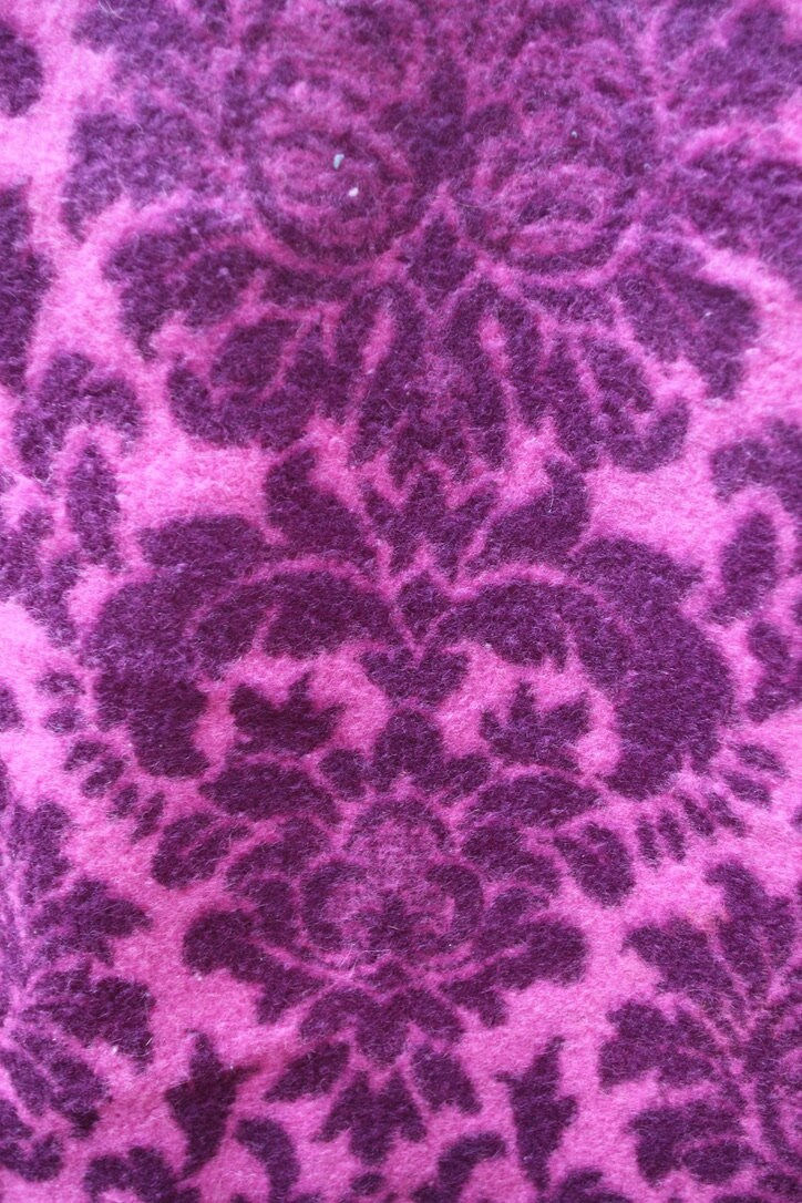 Miniaturbild: Preloved Vintage Invicta woollen blanket, Floral Blanket
